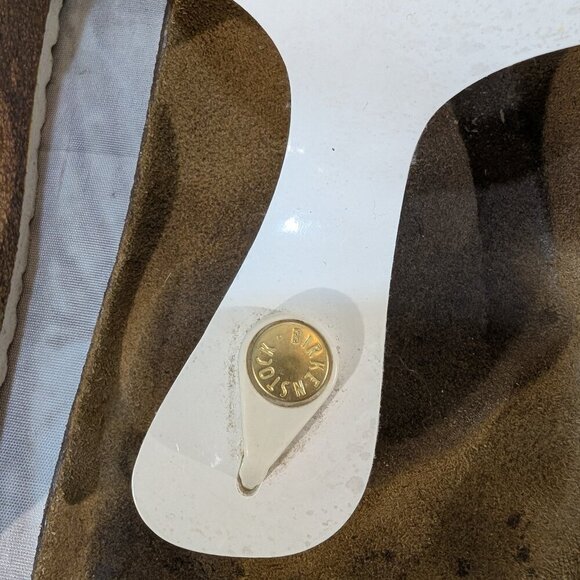 Birkenstock Gizeh White Patent Leather Thong Sandals - Women's Size 41 - Picture 2 of 7